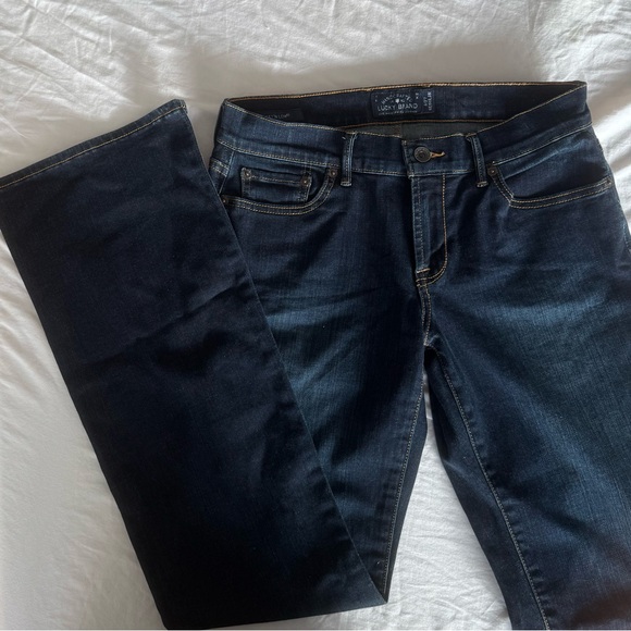 Lucky Brand - Dark Wash Low-Rise Jeans - Picture 6 of 7